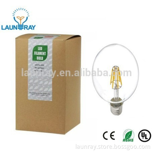 G125 G90 G80 Led Global Dimmable Filament Bulb 8W Warm White With CE